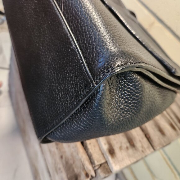 Like New Kate Spade Black Leather Francisa Bridge Place Shoulder Bag Purse - Picture 10 of 13